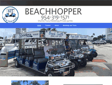 Tablet Screenshot of beachhoppertours.net